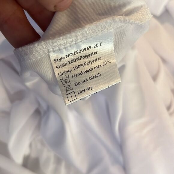 New  Ever Pretty White 2-Ways Convertible Slit Bridal Maxi Dress - Picture 12 of 14